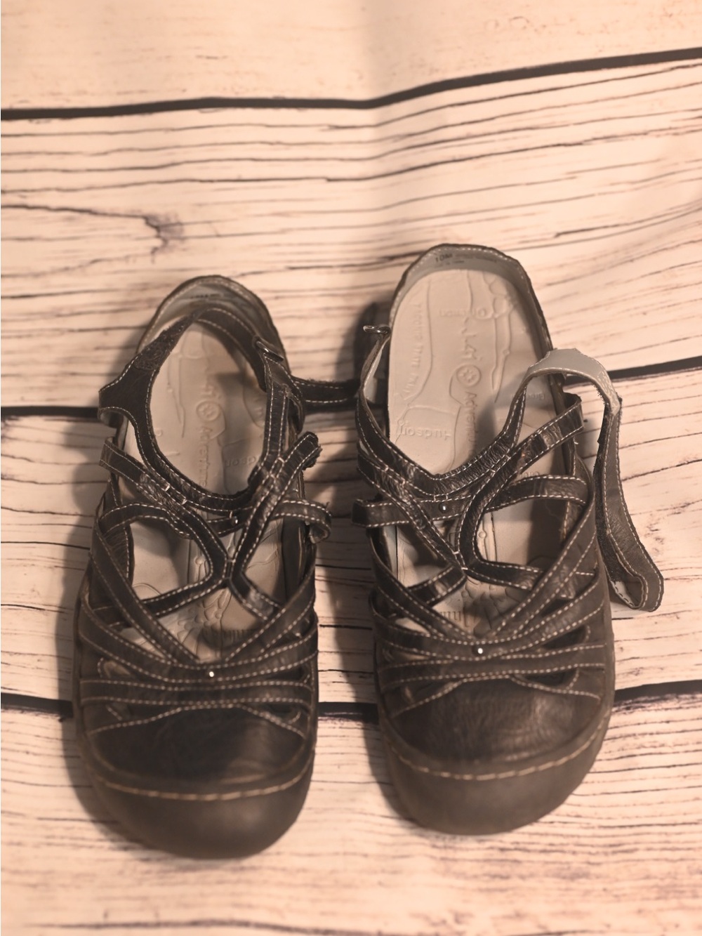 Jambu Women's Dark Brown Strappy Clog Mules